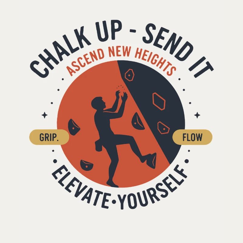 Chalk Up Send It Elevate Yourself