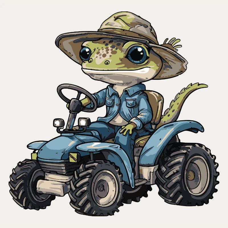 Lizard Tractor Farmer