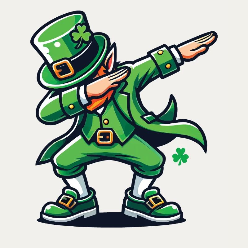 Dabbing Leprechaun Shenanigans St. Patrick's Day