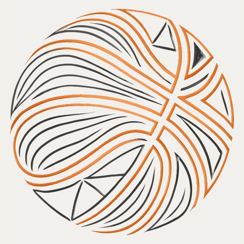Thread Swivel Orange Black
