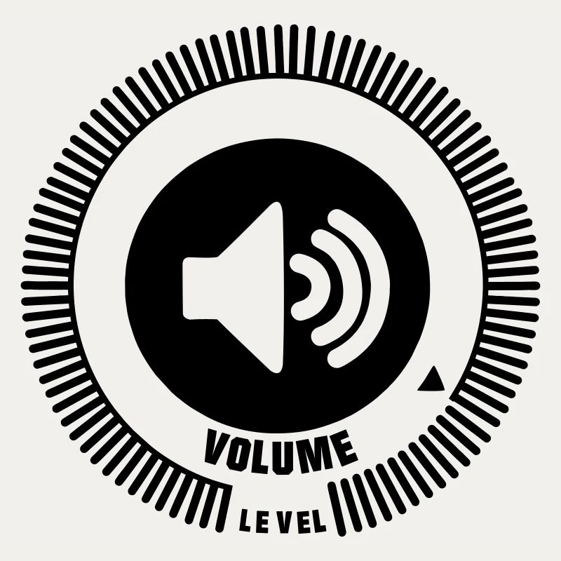 Volume level knob