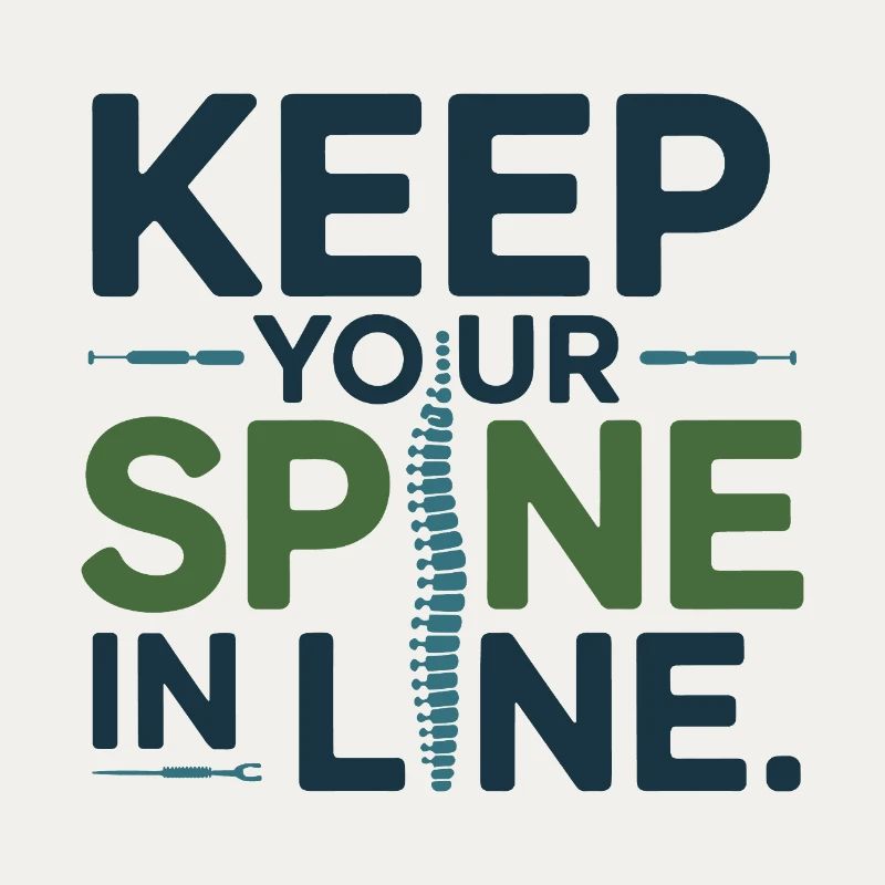 Chiropractor Keep Your Spine In Line Professional 