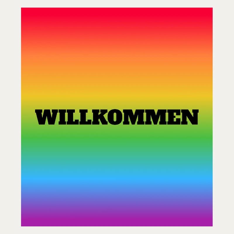 Willkommen Rainbow Welcome