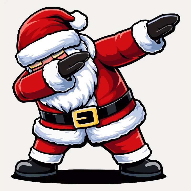 Das Weihnachtsmann-Maskottchen