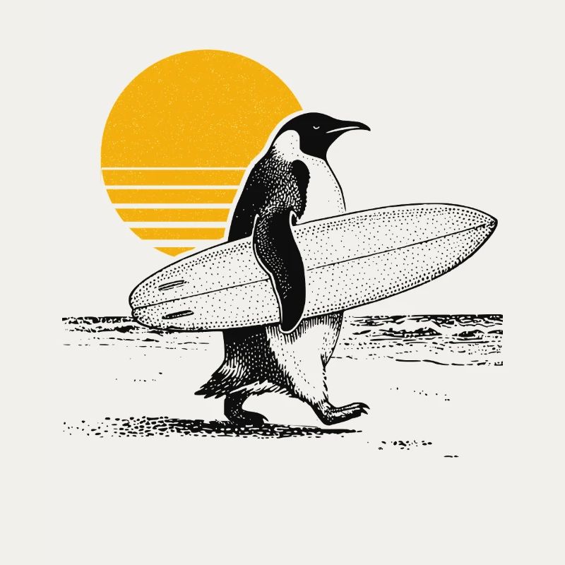 Penguin Surfer