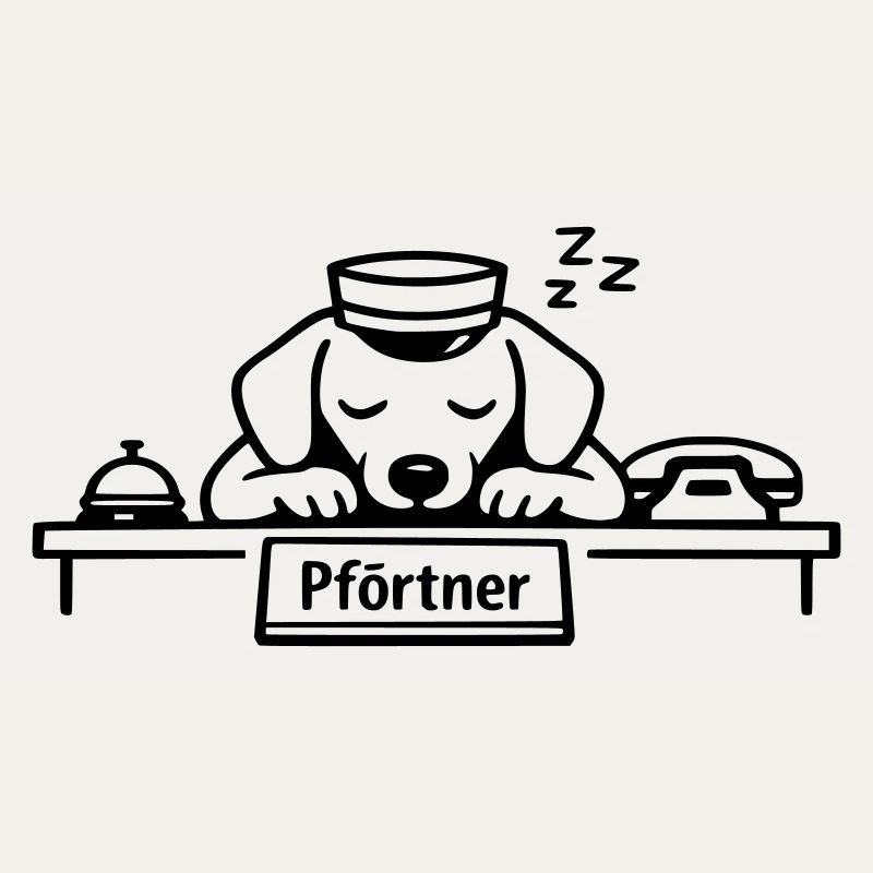 pförtner hund schlafen