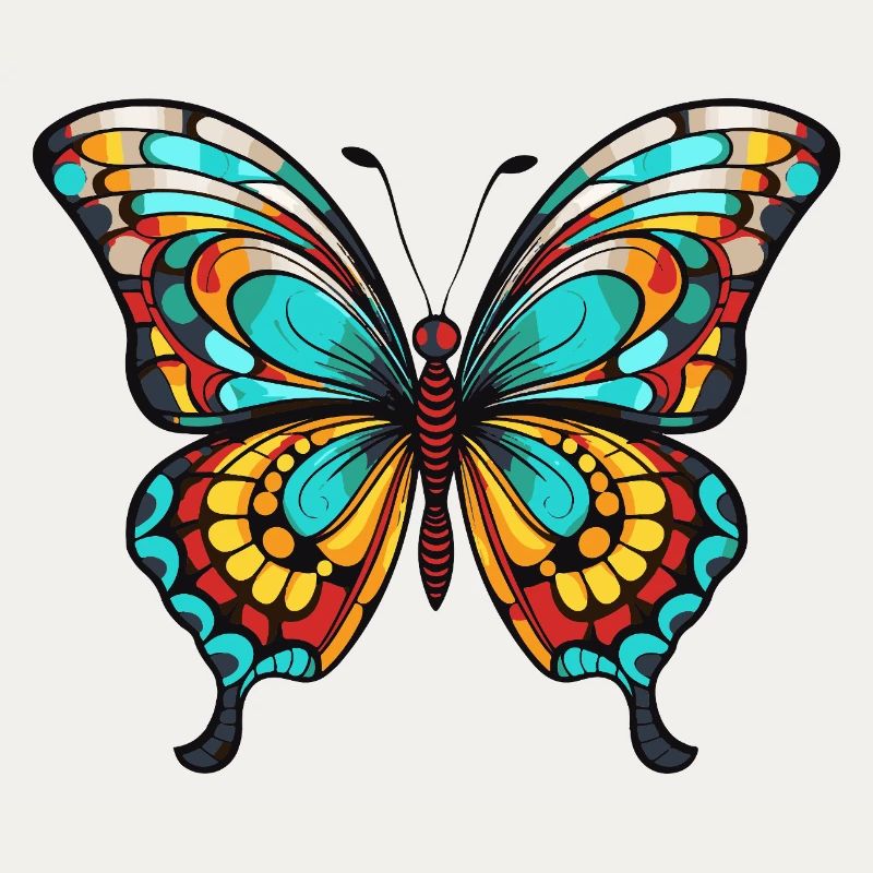 Bunter Schmetterling