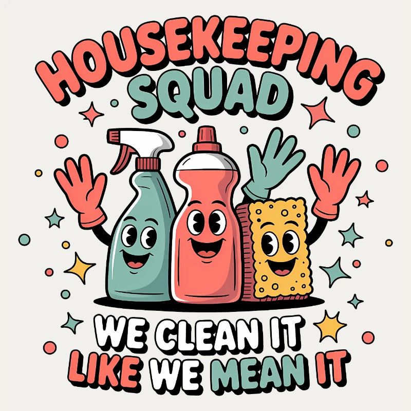 Funny Cleaning Design