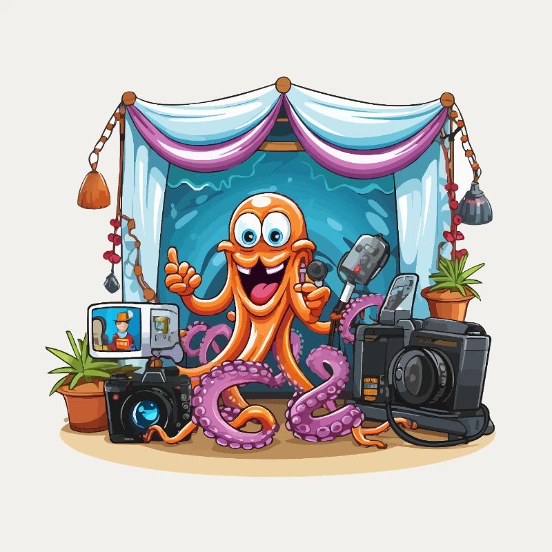 Octopus influencer on stage