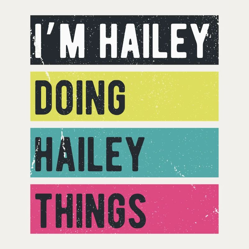 I’m Hailey Doing Hailey Things Retro Colors