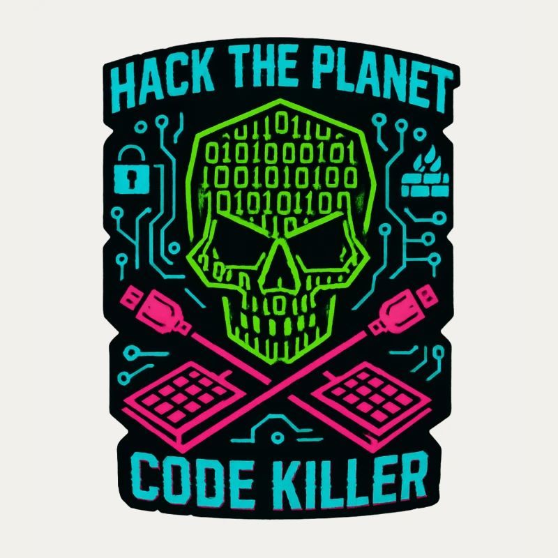 Hack the Planet Code Killer – Cybersicherheit
