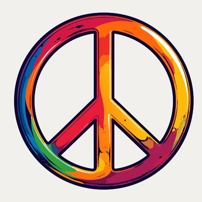 Regenbogen Frieden Symbol