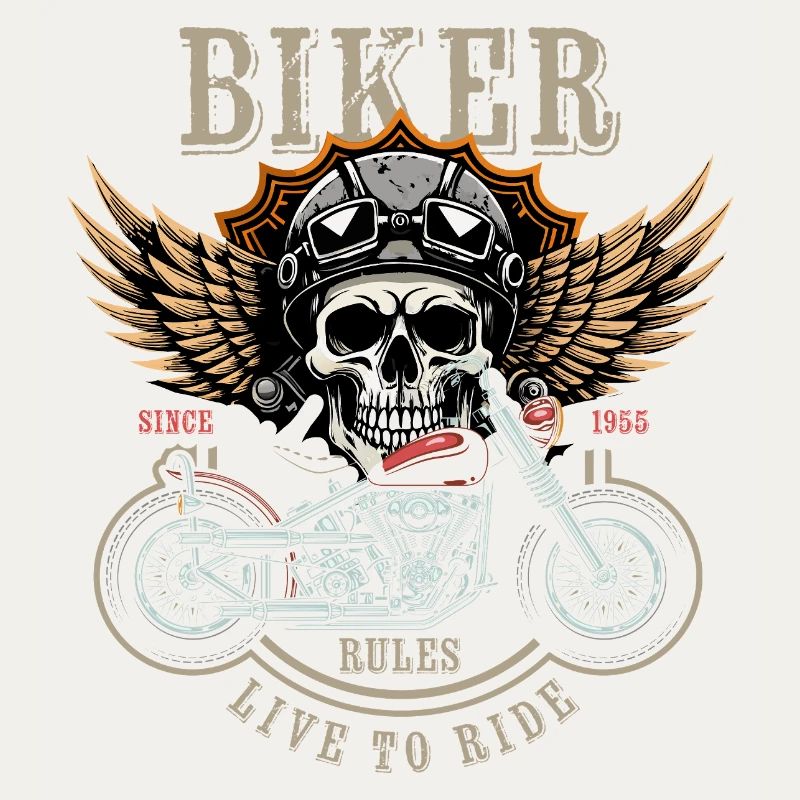 Biker Rules - Since 1955 - Live to Ride