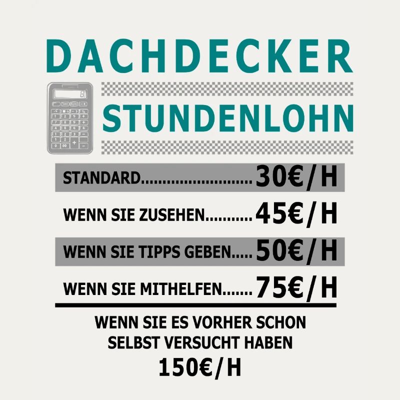Dachdecker Stundenlohn