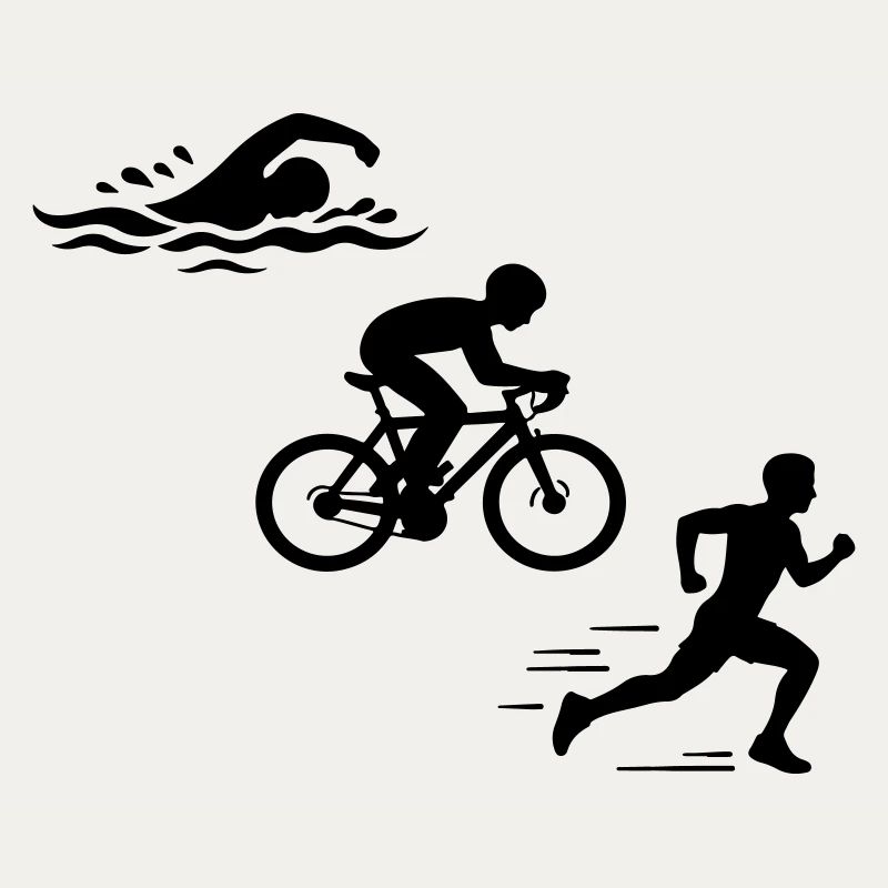 Triathlon Silhouette Triathlet