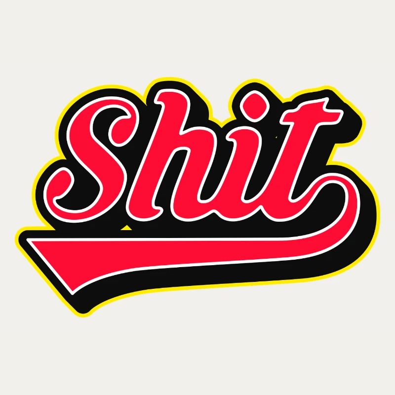 Shit Word Script Logo