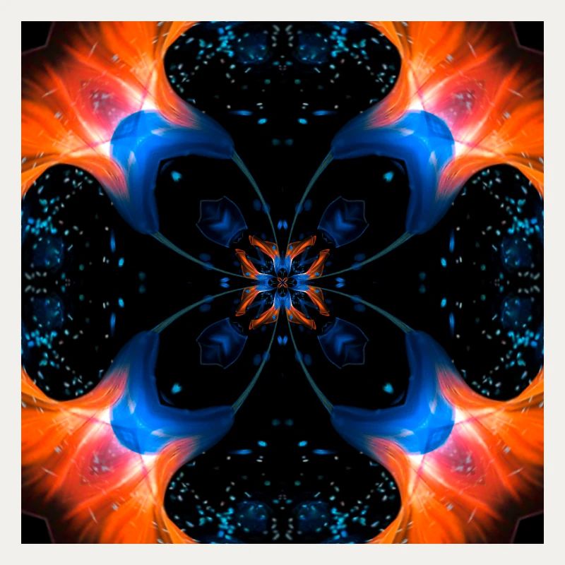 Fraktalkunst Digitale Blume