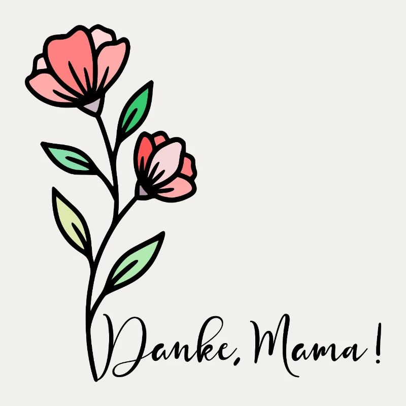 Muttertag Blumen Danke Mama