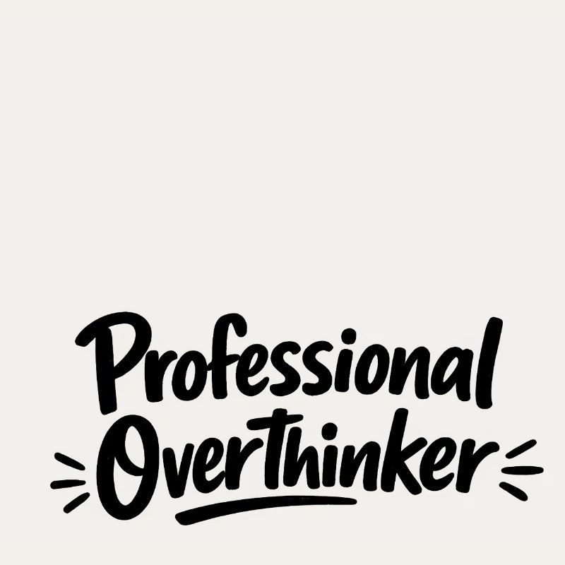 Professional OVERTHINKER Minimalist