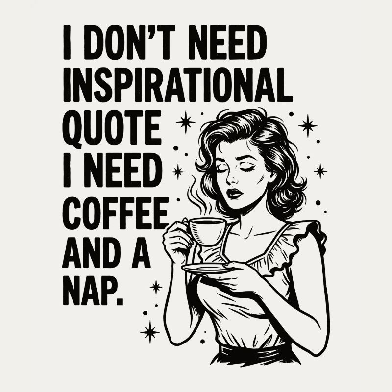 Echte Kaffeeliebe Nickerchen Statement