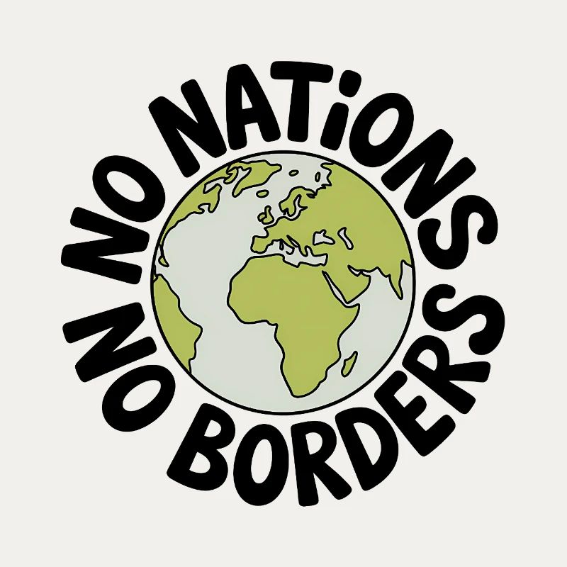 Pas de nations sans frontières - Antifa Tee