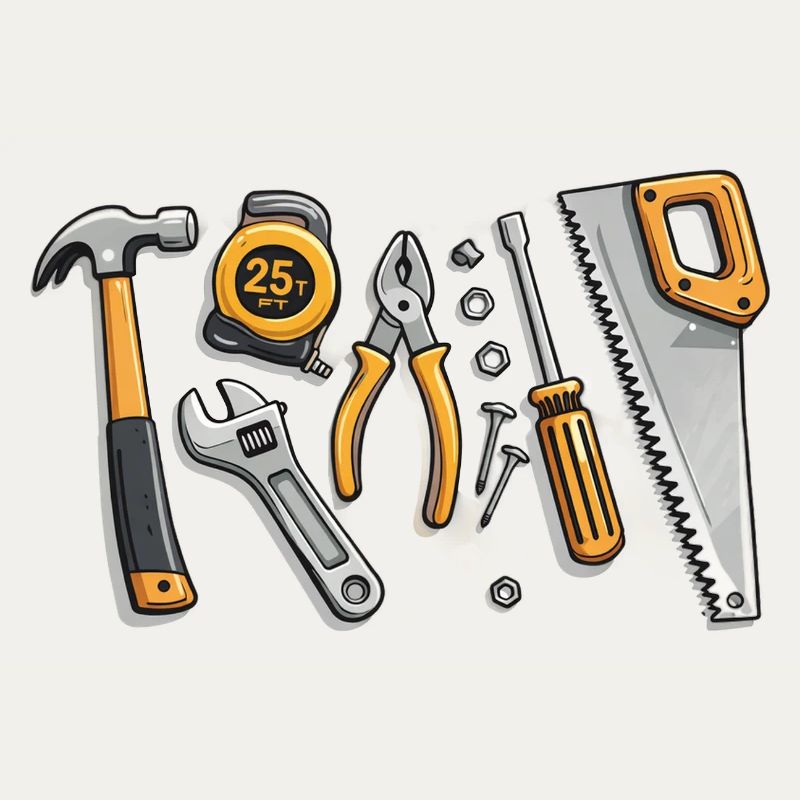 Tool illustration for craftsmen