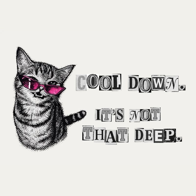 Cool Down – It's Not That Deep Cat Meme