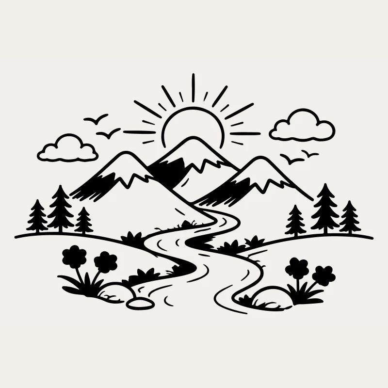 Berge Landschaft