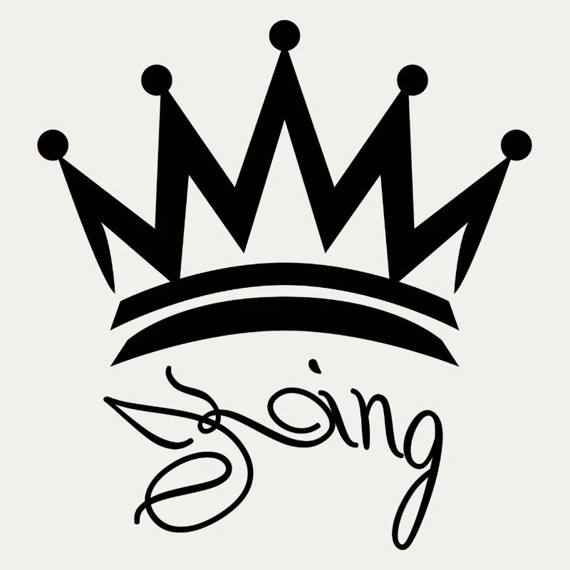 King Valentinstag, Hochzeitstag oder Paar Design