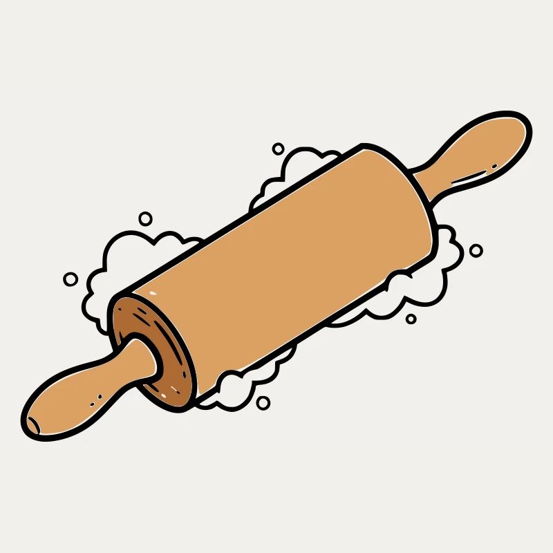 Rolling Pin Rolling Dough Roll Baking