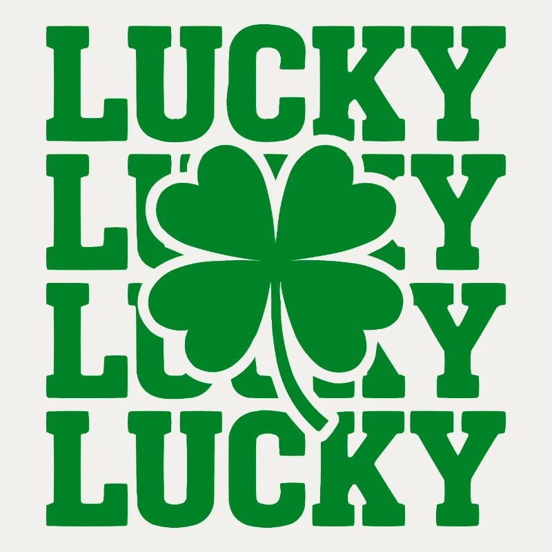 Lucky Clover Typography