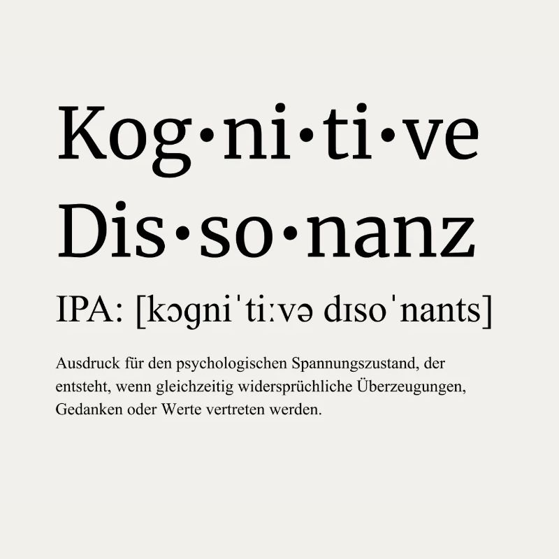 Kognitive-Dissonanz