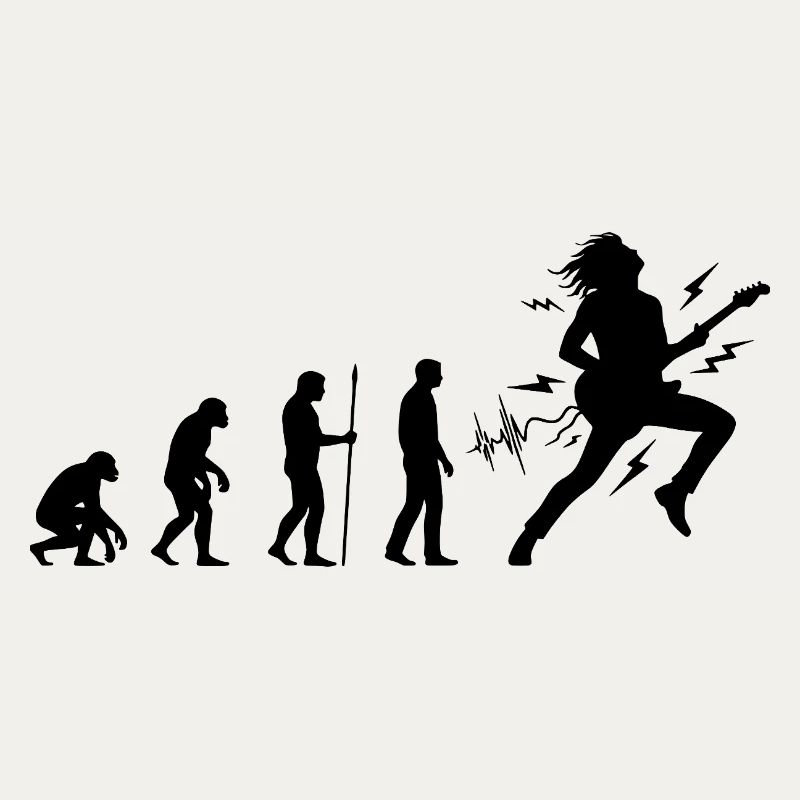 Évolution vers guitariste et musicien rock