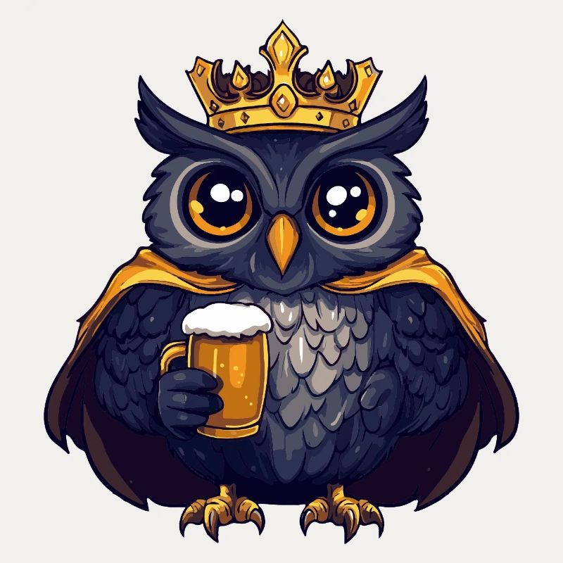 Eule Bier König