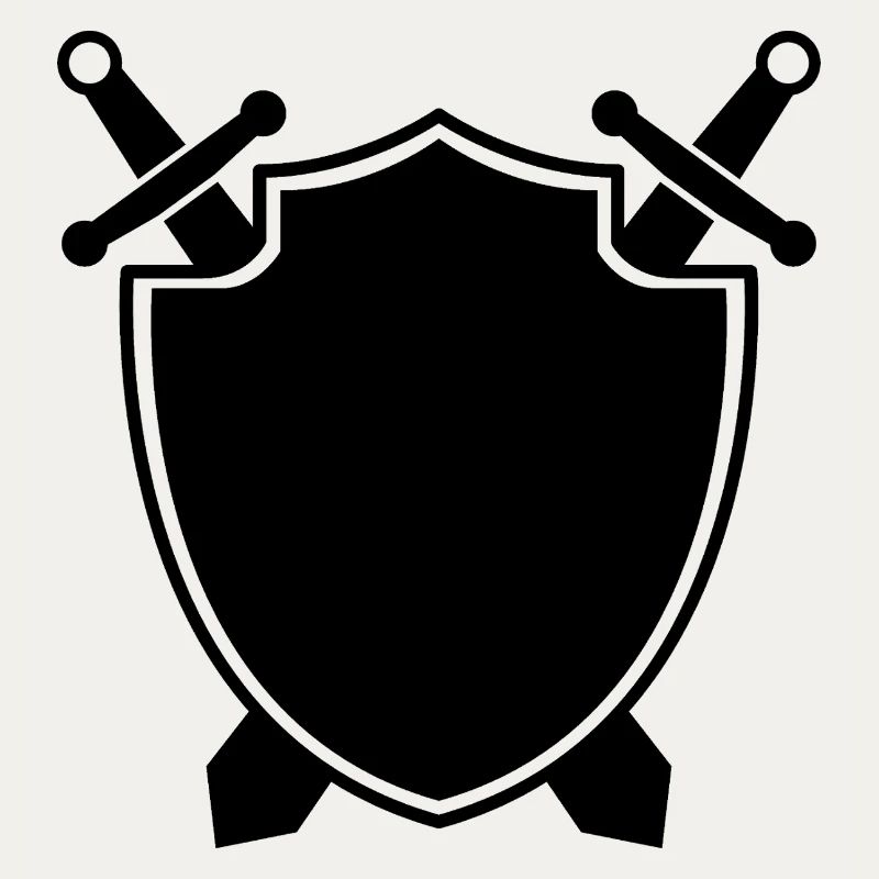 Bouclier médiéval avec épée