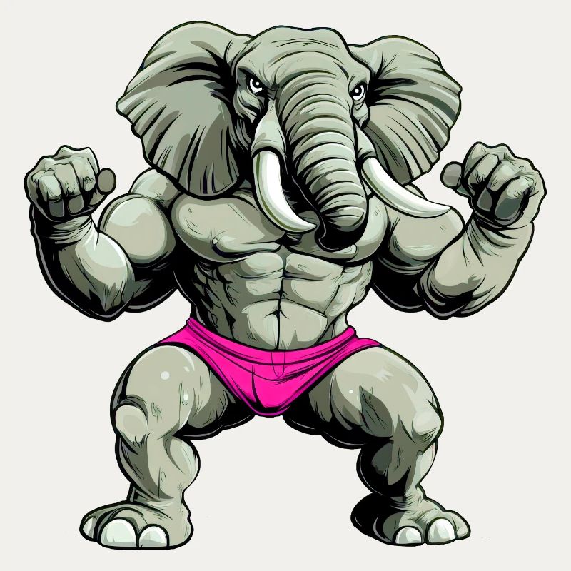 Starker Elefant