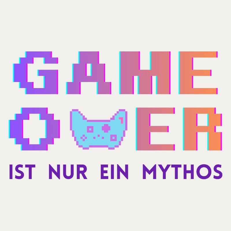 Game Over Mythos Pixel Gradient