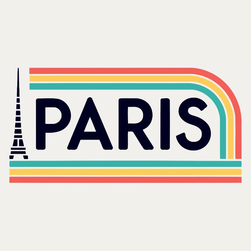 Paris Rainbow Retro