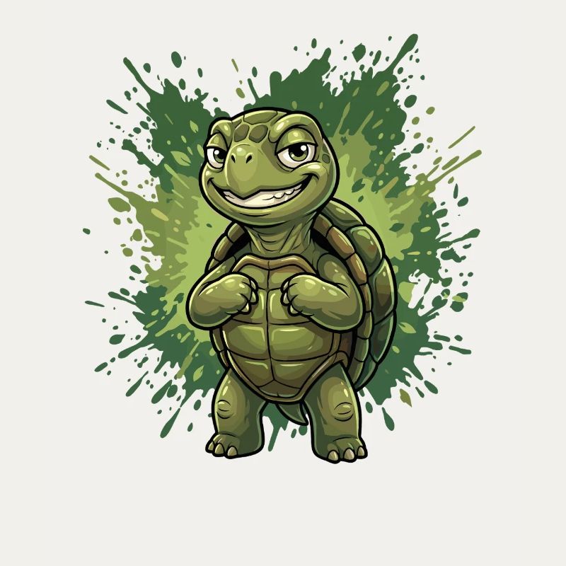 Mutiger Schildkrötenheld