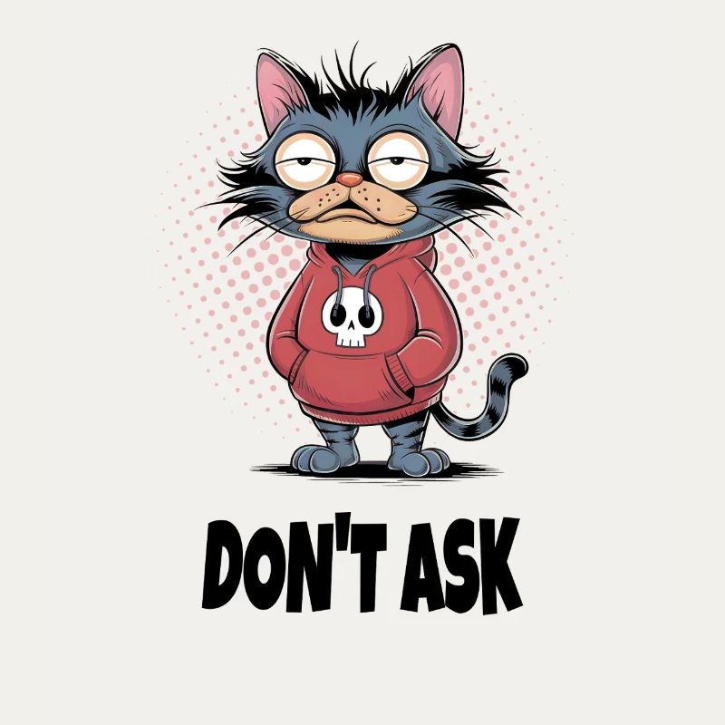 Ne demandez pas au chat – Drôle de phrase de chat