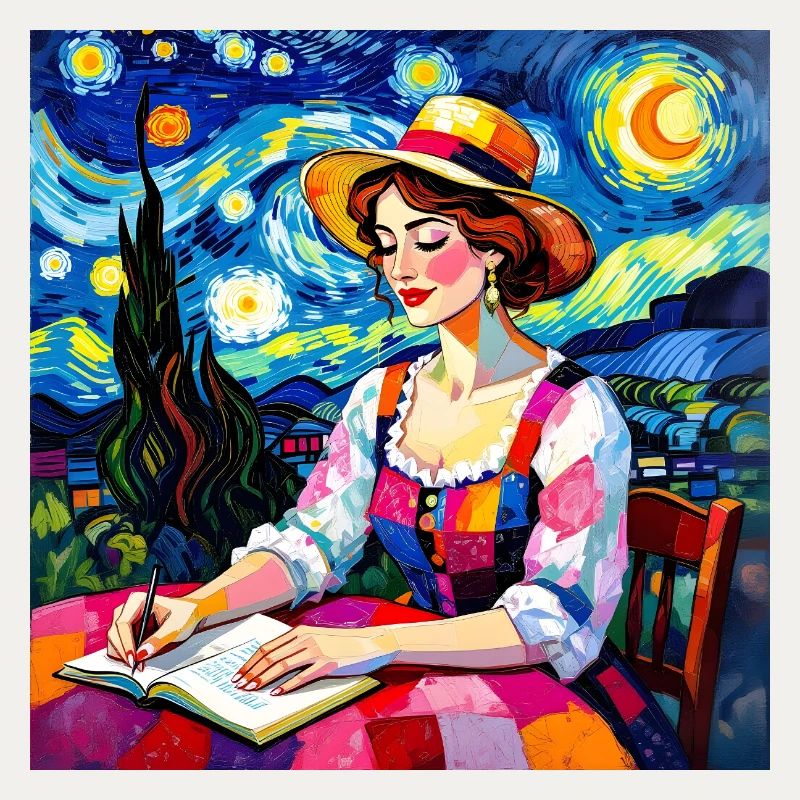 Nächtliche Patchworkschrift