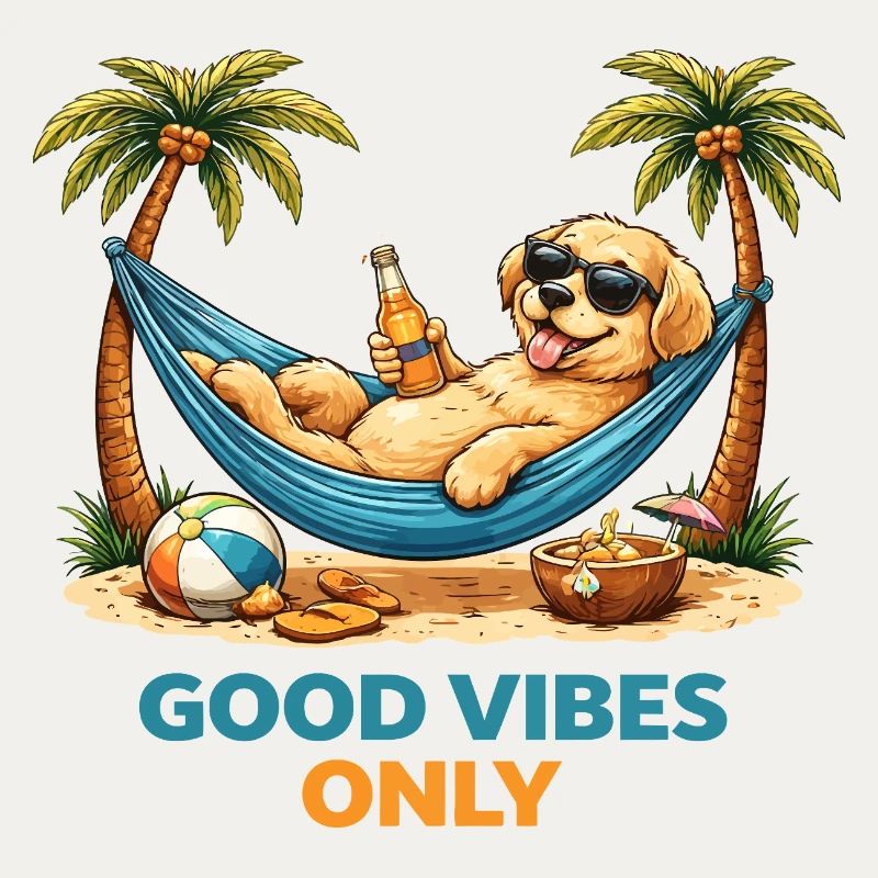 Chiot dans le hamac – Mode Relax