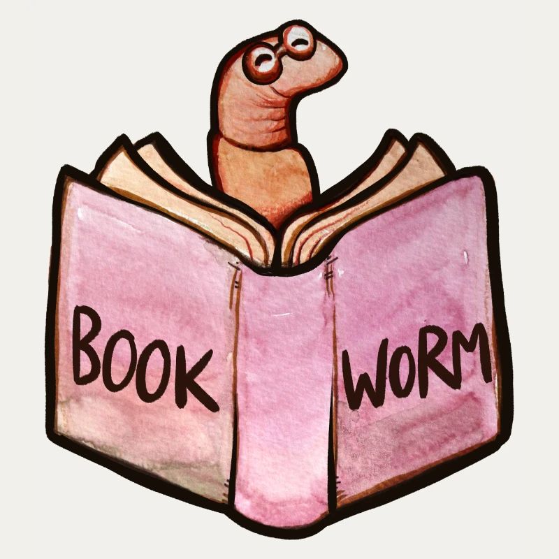 Bookworm Reader: Pink Open Book