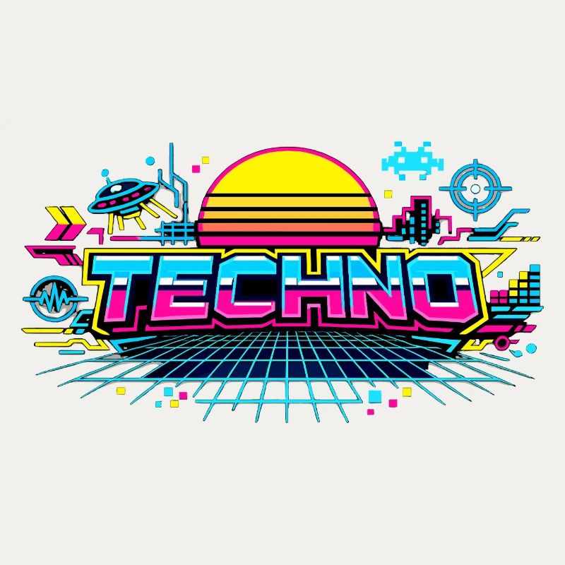 Neon Techno Horizont