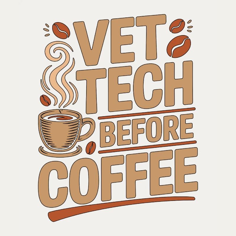 Vet Tech Before Coffee Pet Care Tech Coffee Lover