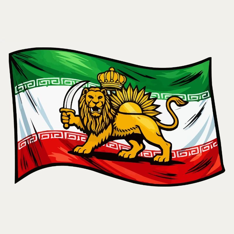 Drapeau de la Perse et de l’Iran