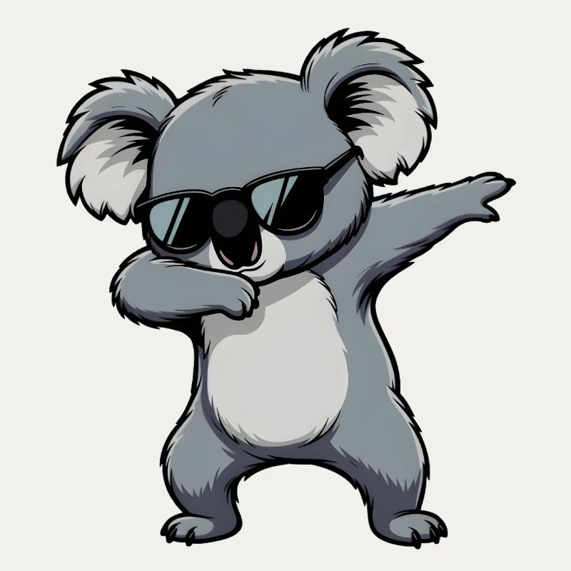 Dabbing Koala