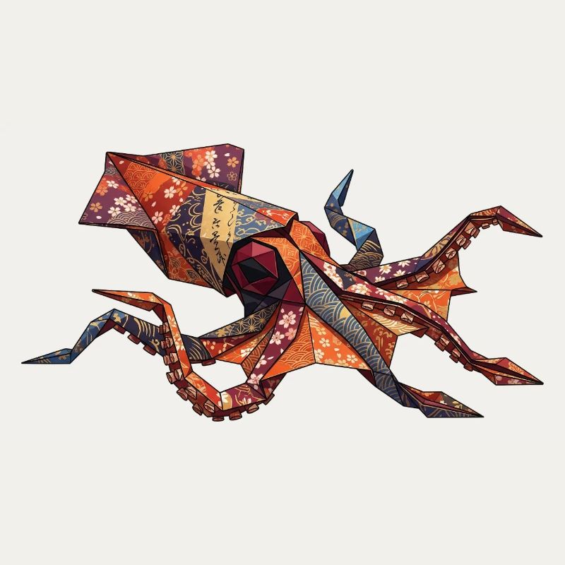 Origami-Krabben-Patchwork