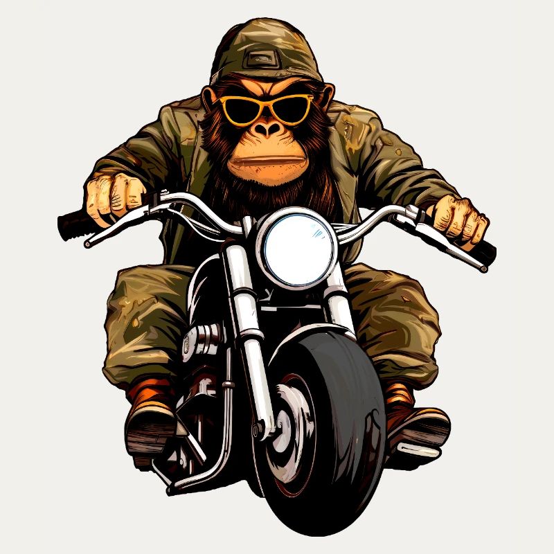 Singes motards