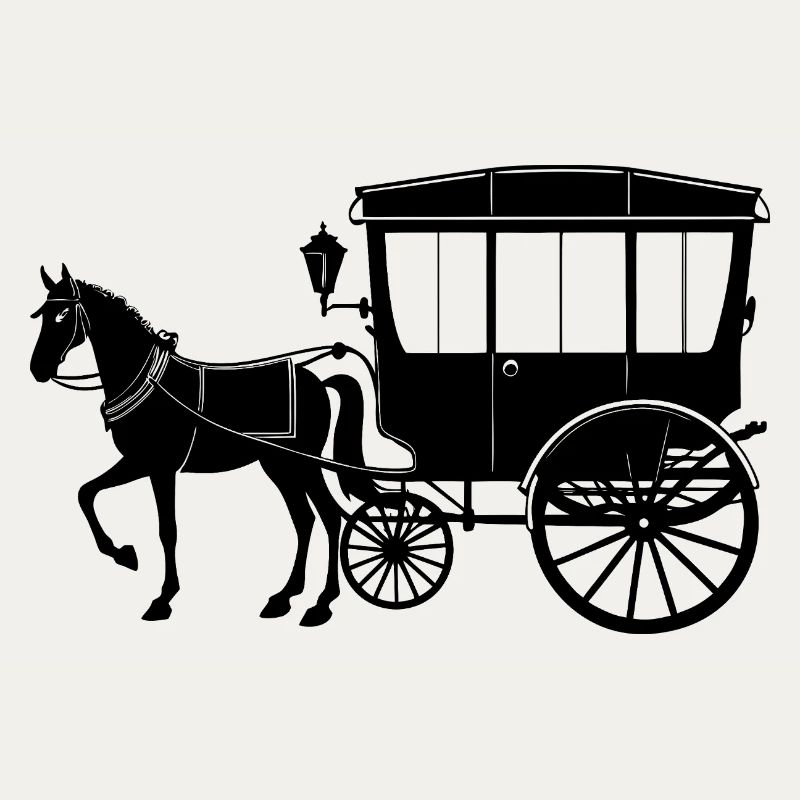 Calèche à chevaux Amish